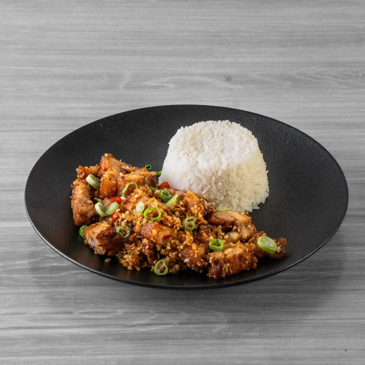 Crispy Pork Belly with Salt & Chili  - หมูกรอบผัดพริกเกลือ
